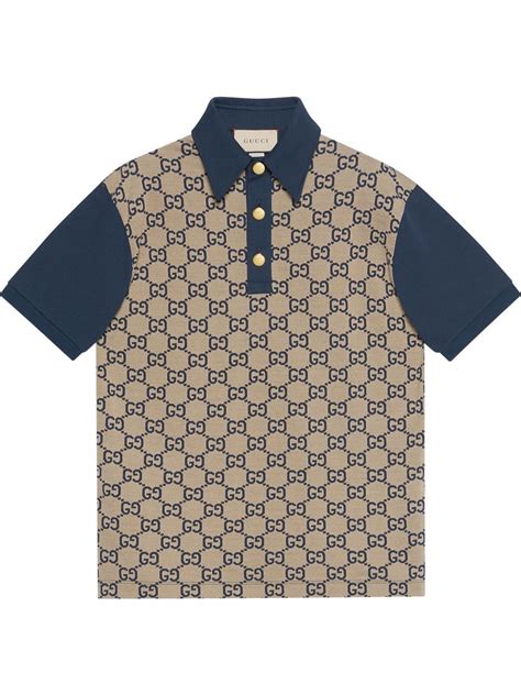 gucci polo t shirt fake|gucci monogram polo shirt.